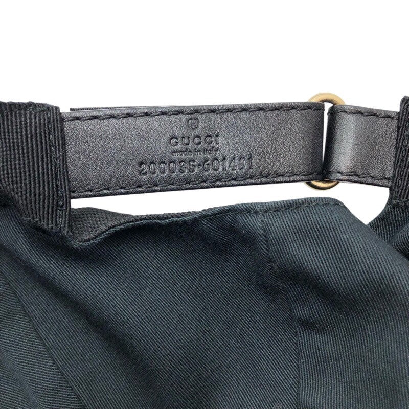 グッチ GUCCI GGキャンバス　キャップ 200035”601491 ブラック キャンバス ユニセックス その他ファッション雑貨