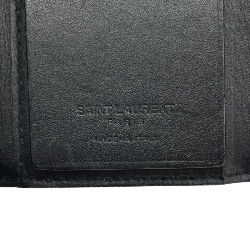 サンローラン SAINT LAURENT 6連キーケース 360432 ブラック カーフ レディース キーケース