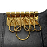 サンローラン SAINT LAURENT 6連キーケース 360432 ブラック カーフ レディース キーケース