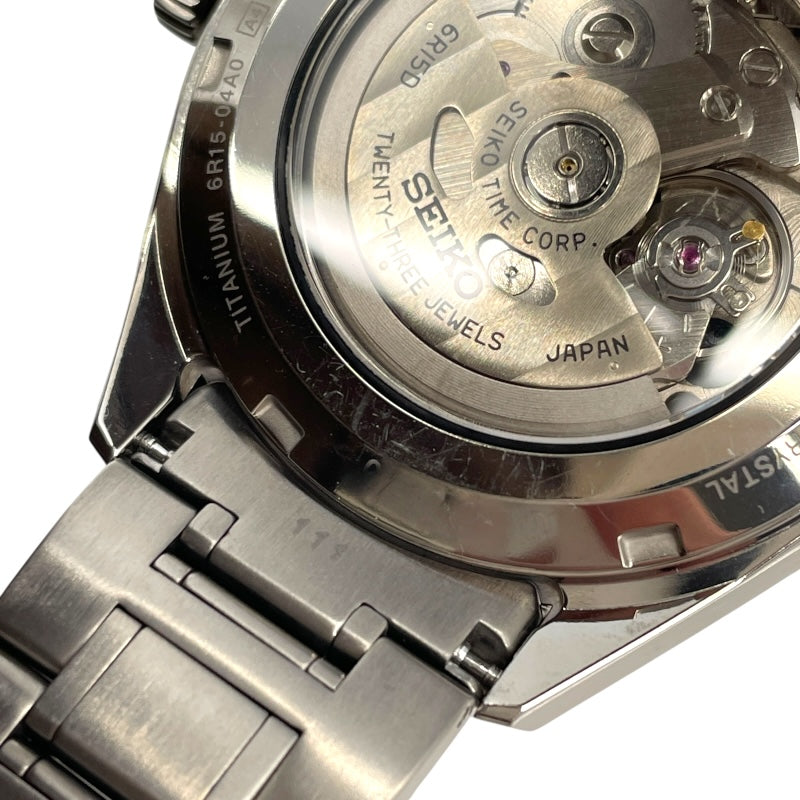 セイコー SEIKO プレサージュ SARX057 ブラック SS 自動巻き メンズ 腕時計