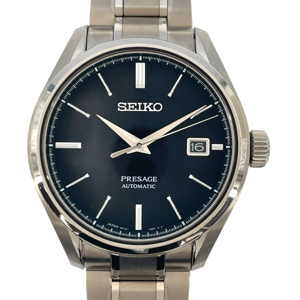 セイコー SEIKO プレサージュ SARX057 ブラック SS 自動巻き メンズ 腕時計