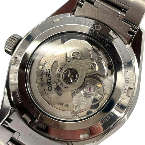 セイコー SEIKO プレサージュ SARX057 ブラック SS 自動巻き メンズ 腕時計