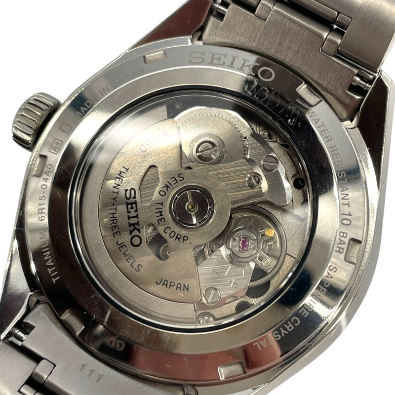 セイコー SEIKO プレサージュ SARX057 ブラック SS 自動巻き メンズ 腕時計