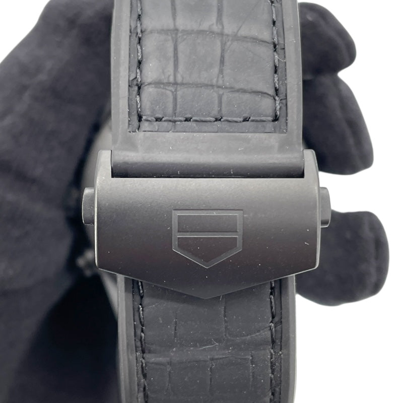 タグ・ホイヤー TAG HEUER カレラ キャリバーホイヤー02T クロノグラフ トゥールビヨン CAR5A90.FC6415 ブラック セラミック/ラバーベルト 自動巻き メンズ 腕時計