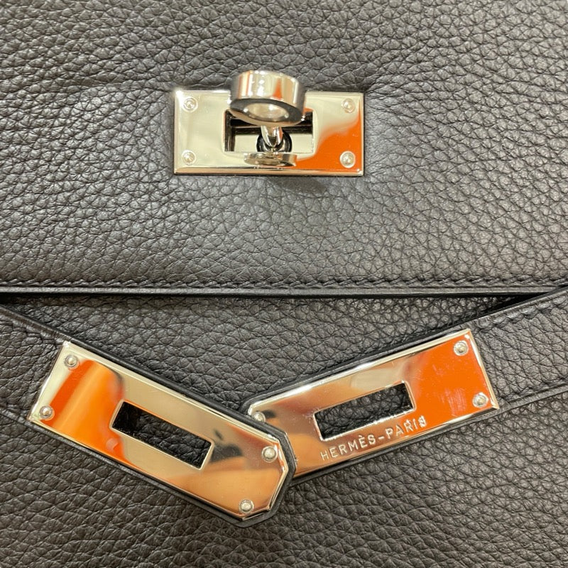 HERMES ハンドバッグ 〇S刻 ケリー35 エルメス / HERMES ケリー 35 外縫い ブラック/ゴールド金具
