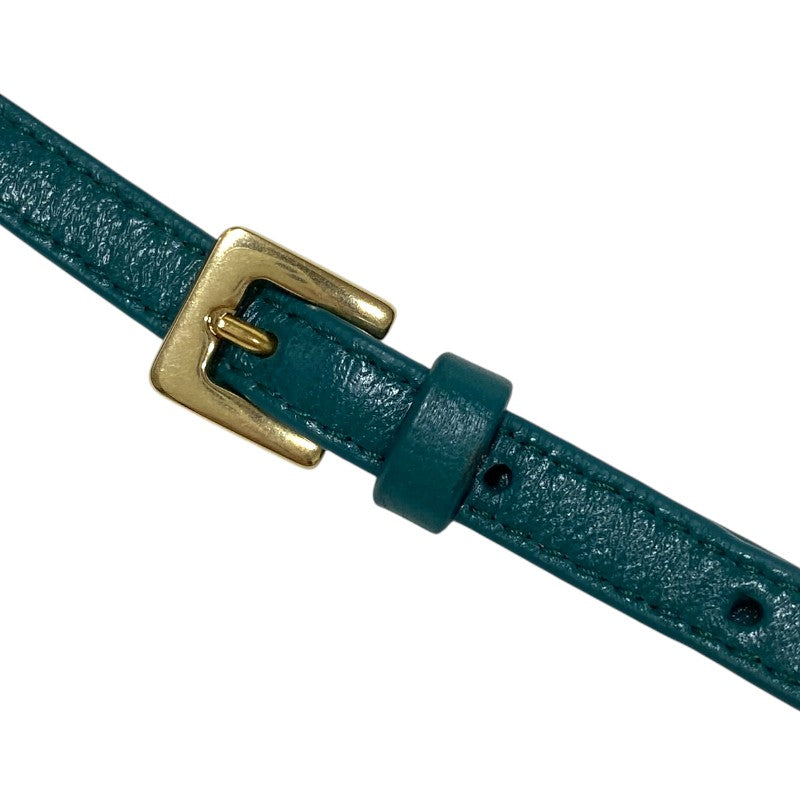 ミュウミュウ miu miu ワンダーマテラッセレザー ホーボーバッグ 5NR019 グリーン ラムレザー レディース ショルダーバッグ ポーチ