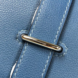 エルメス HERMES スティーブライト C刻印　(2018年製) アズール シルバー金具 トゴ メンズ ショルダーバッグ