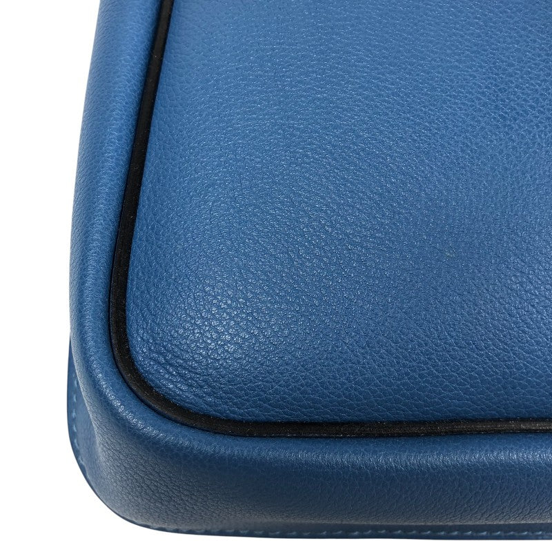 エルメス HERMES スティーブライト C刻印　(2018年製) アズール シルバー金具 トゴ メンズ ショルダーバッグ