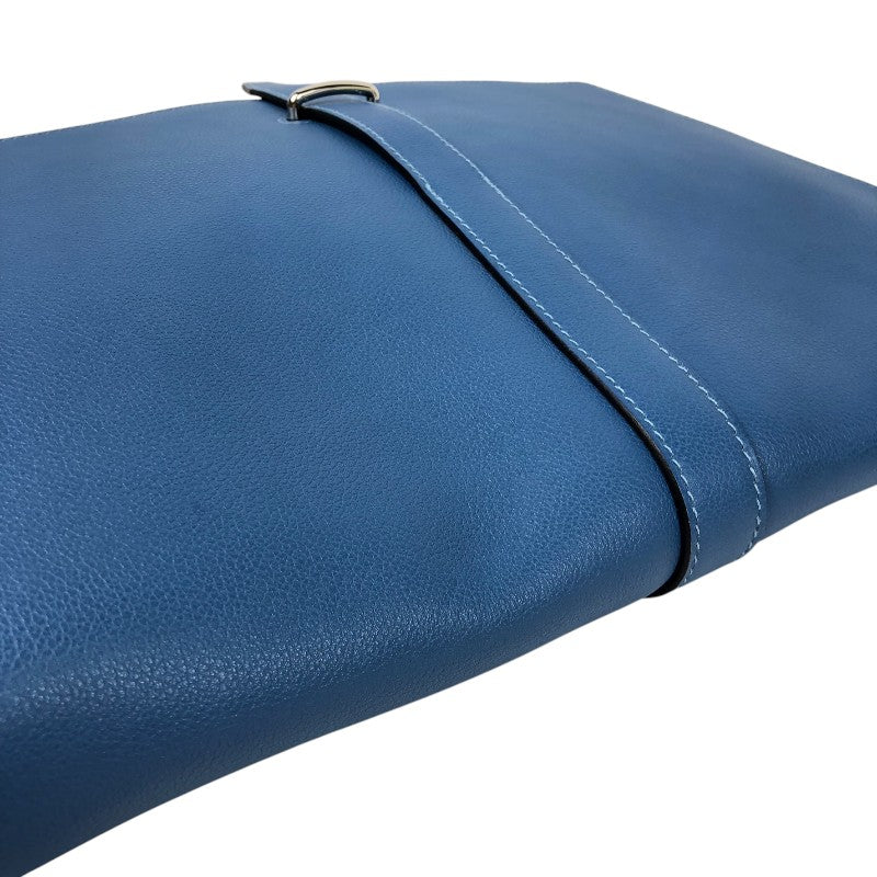 エルメス HERMES スティーブライト C刻印　(2018年製) アズール シルバー金具 トゴ メンズ ショルダーバッグ