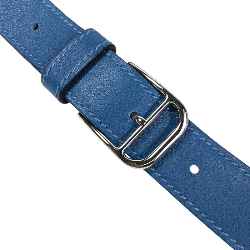 エルメス HERMES スティーブライト C刻印　(2018年製) アズール シルバー金具 トゴ メンズ ショルダーバッグ