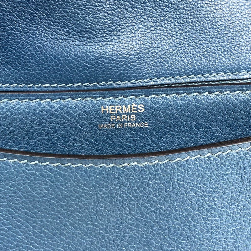 エルメス HERMES スティーブライト C刻印　(2018年製) アズール シルバー金具 トゴ メンズ ショルダーバッグ