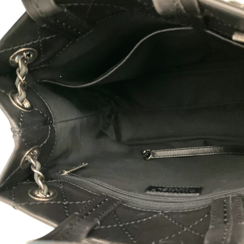 シャネル CHANEL ワイルドステッチ 2WAYバッグ A94231 ブラック/シルバー金具 カーフ レディース ハンドバッグ