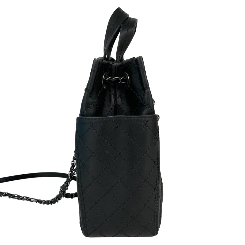 シャネル CHANEL ワイルドステッチ 2WAYバッグ A94231 ブラック/シルバー金具 カーフ レディース ハンドバッグ