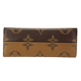 ルイ・ヴィトン LOUIS VUITTON オンザゴーGM M45320 ブラウン モノグラム・ジャイアント・リバース レディース トートバッグ