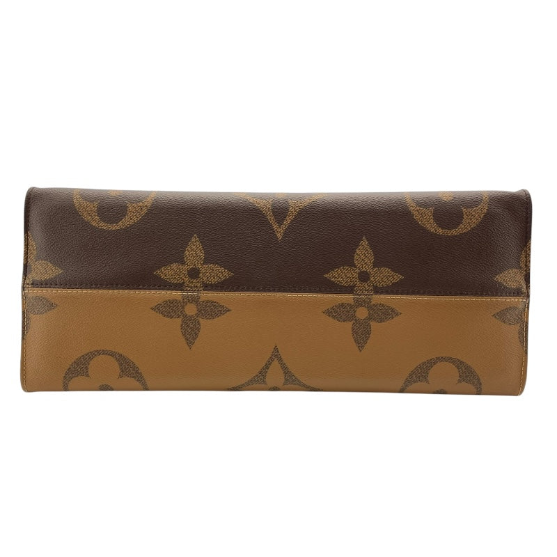 ルイ・ヴィトン LOUIS VUITTON オンザゴーGM M45320 ブラウン モノグラム・ジャイアント・リバース レディース トートバッグ