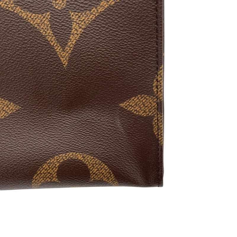 ルイ・ヴィトン LOUIS VUITTON オンザゴーGM M45320 ブラウン モノグラム・ジャイアント・リバース レディース トートバッグ