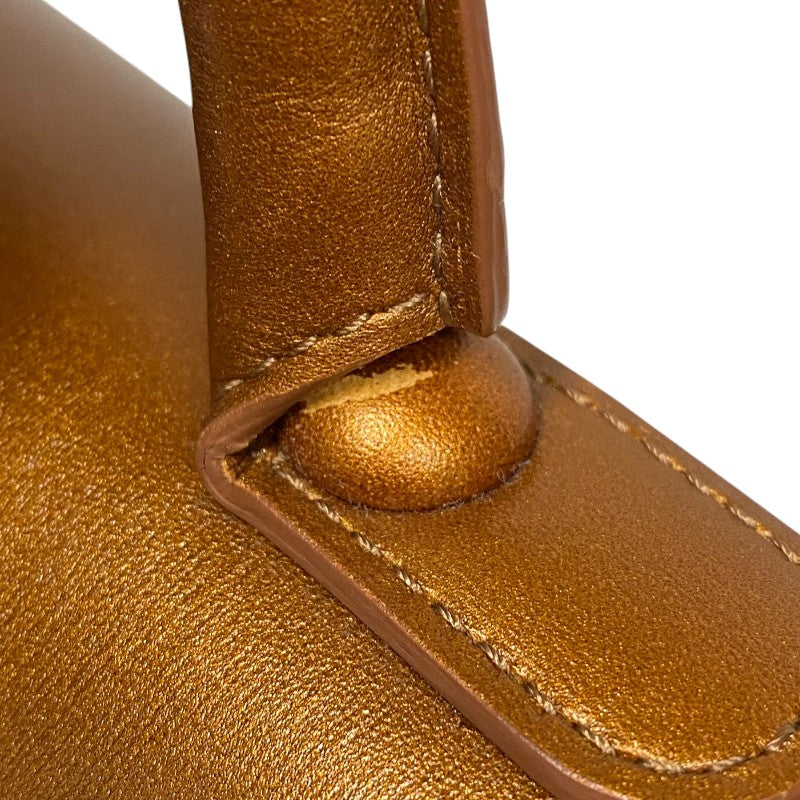 デルヴォー DELVAUX プリヨンGM ブロンズ レザー レディース ハンドバッグ