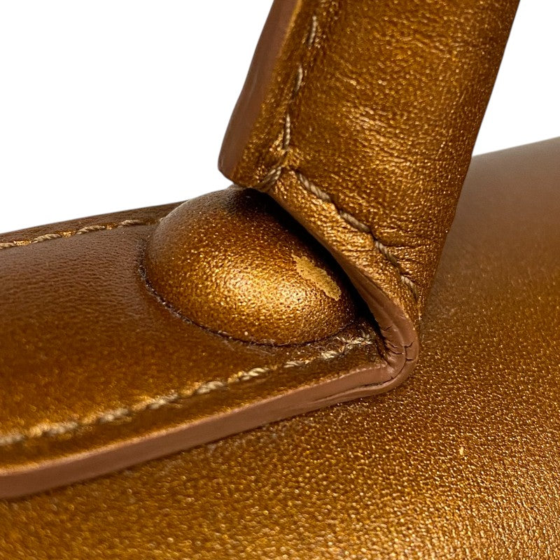 デルヴォー DELVAUX プリヨンGM ブロンズ レザー レディース ハンドバッグ