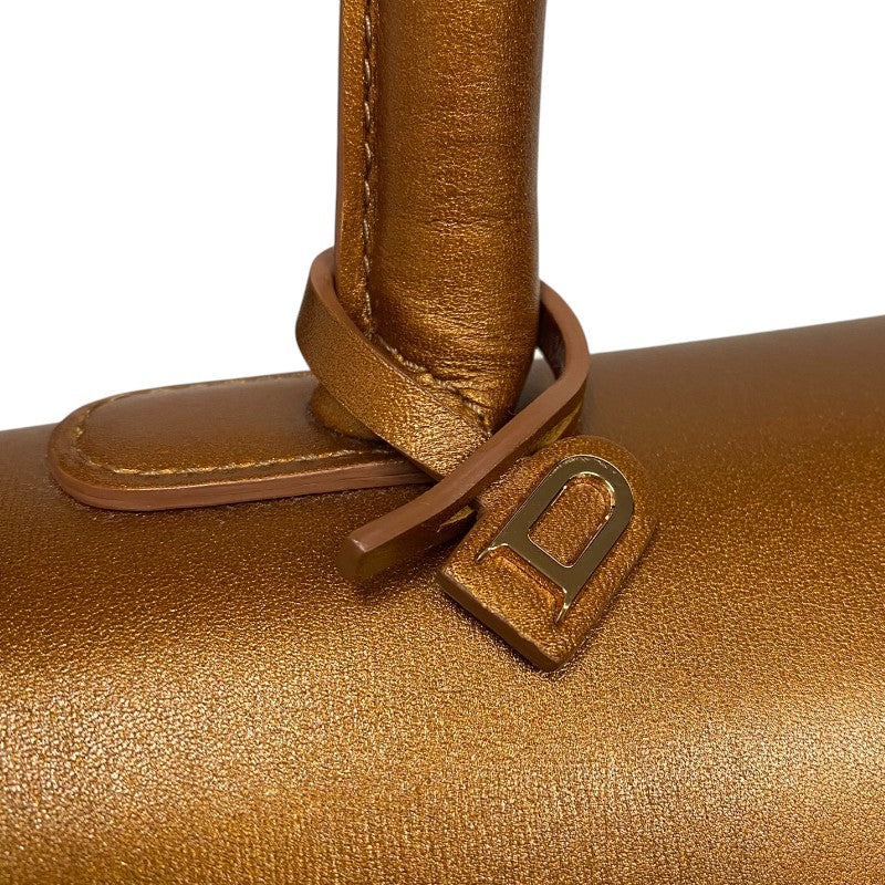 デルヴォー DELVAUX プリヨンGM ブロンズ レザー レディース ハンドバッグ