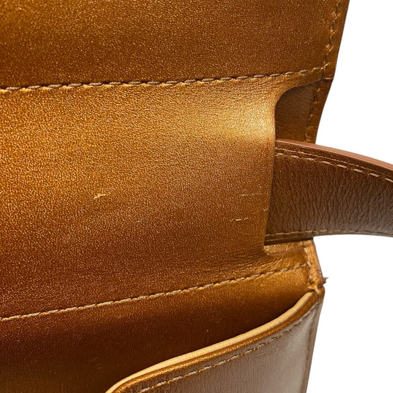 デルヴォー DELVAUX プリヨンGM ブロンズ レザー レディース ハンドバッグ