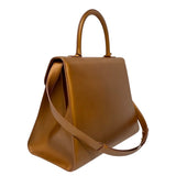 デルヴォー DELVAUX プリヨンGM ブロンズ レザー レディース ハンドバッグ