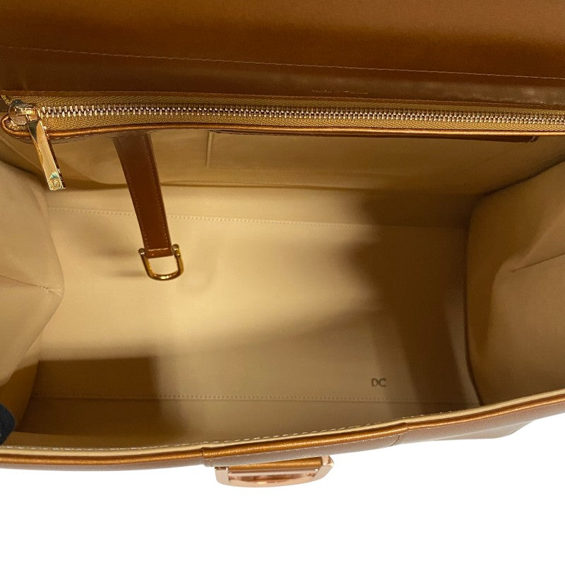 デルヴォー DELVAUX プリヨンGM ブロンズ レザー レディース ハンドバッグ