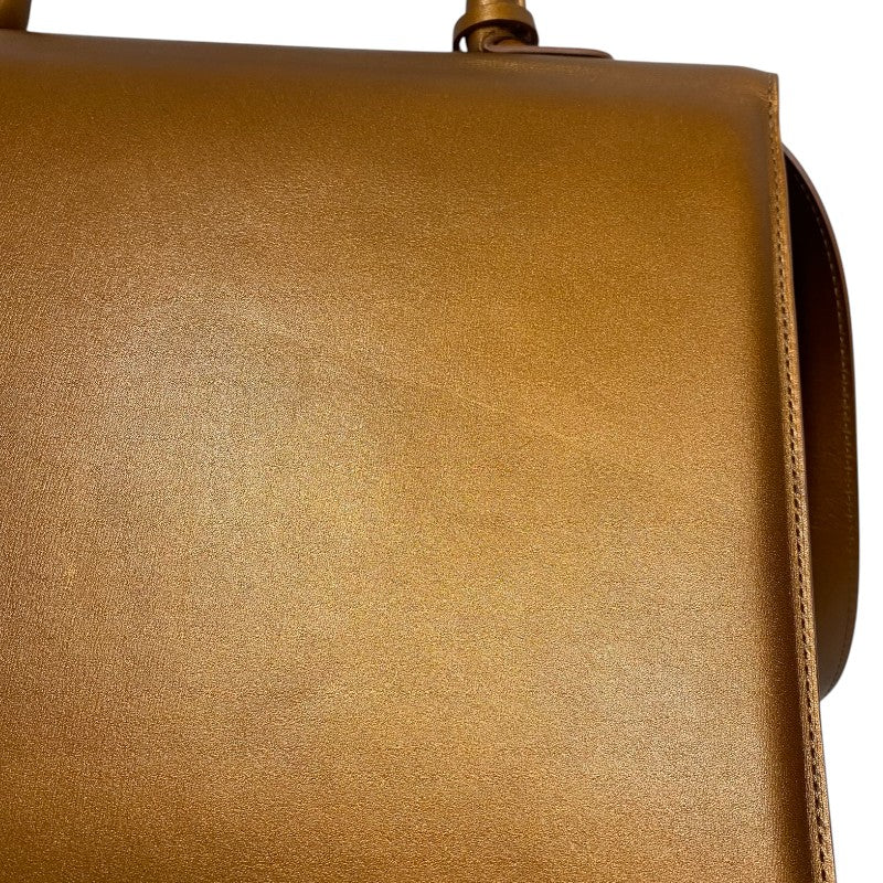 デルヴォー DELVAUX プリヨンGM ブロンズ レザー レディース ハンドバッグ