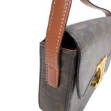 セリーヌ CELINE ショルダーバッグ クロード 194142 ブラウン　ゴールド金具 トリオンフキャンバス レディース ショルダーバッグ