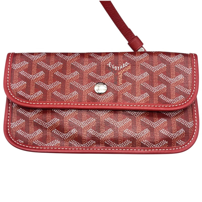 ゴヤール GOYARD サンルイPM レッド ゴヤールディンキャンバス