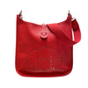 エルメス HERMES エヴリン1PM □H刻 ルージュカザック エプソン レディース ショルダーバッグ