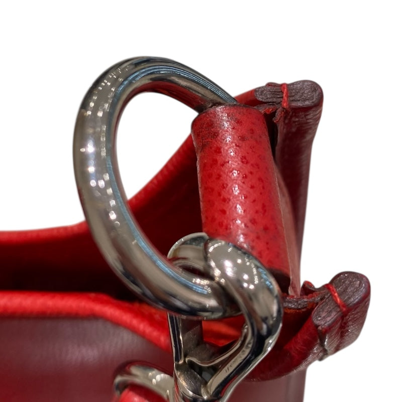 エルメス HERMES エヴリン1PM □H刻 ルージュカザック エプソン レディース ショルダーバッグ