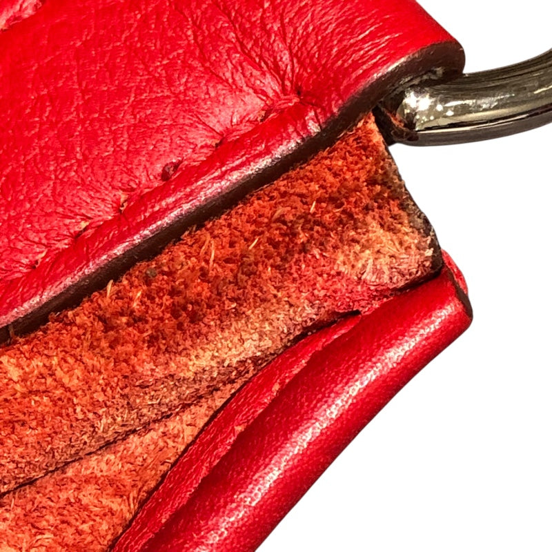 エルメス HERMES エヴリン１　PM 刻印不鮮明 レッド　シルバー金具 トリヨン レディース ショルダーバッグ