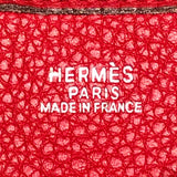 エルメス HERMES エヴリン１　PM 刻印不鮮明 レッド　シルバー金具 トリヨン レディース ショルダーバッグ