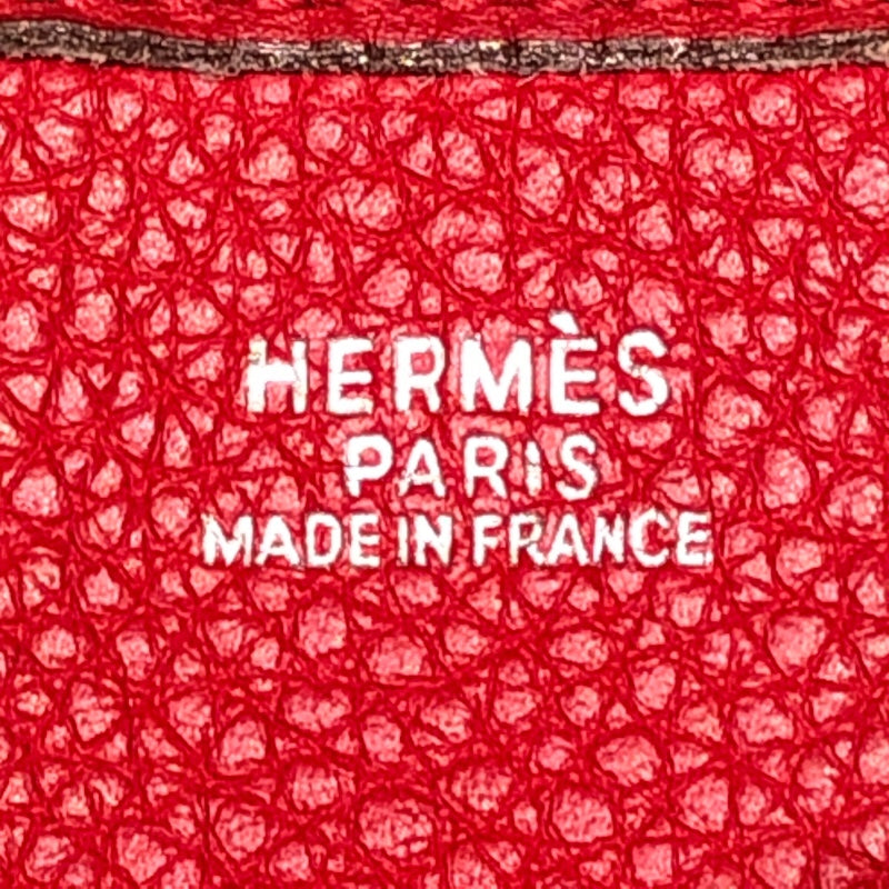 エルメス HERMES エヴリン１　PM 刻印不鮮明 レッド　シルバー金具 トリヨン レディース ショルダーバッグ