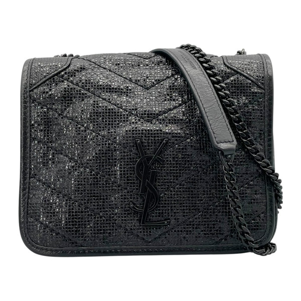 サンローラン SAINT LAURENT ニキ ショルダーバッグ 593145 ブラック レザー レディース ショルダーバッグ
