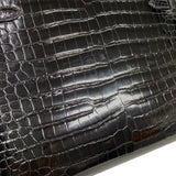 エルメス HERMES ケリー32 外縫い □C刻 ブラック ゴールド金具 ポロサスリセ レディース ハンドバッグ ショルダーバッグ
