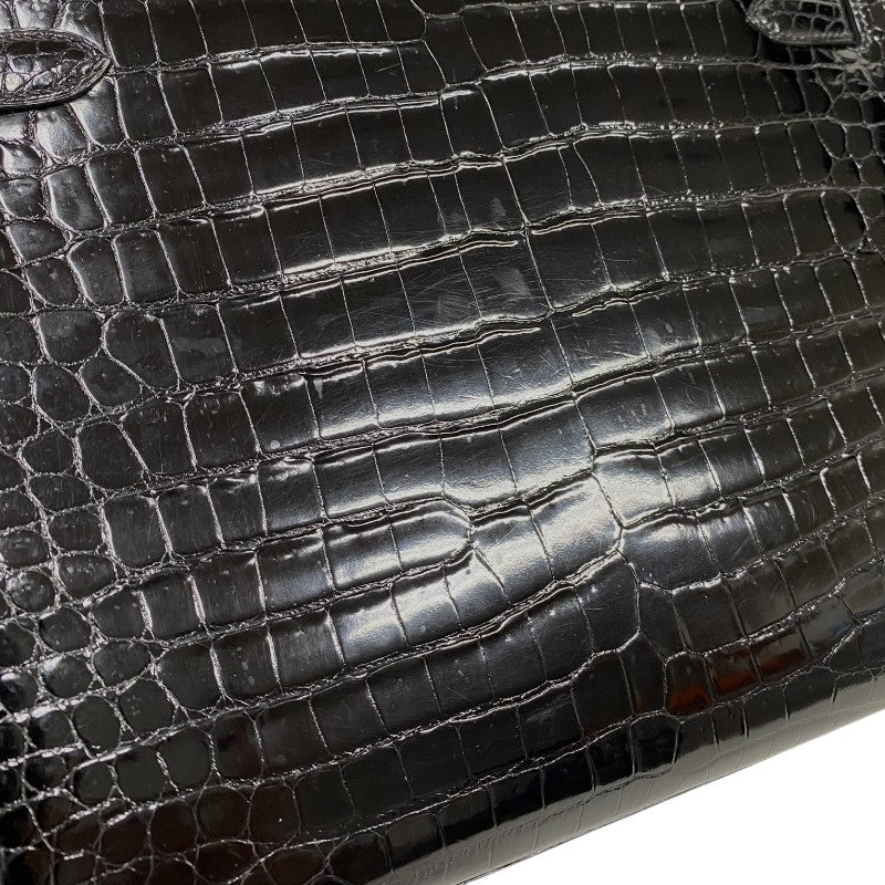 エルメス HERMES ケリー32 外縫い □C刻 ブラック ゴールド金具 ポロサスリセ レディース ハンドバッグ ショルダーバッグ