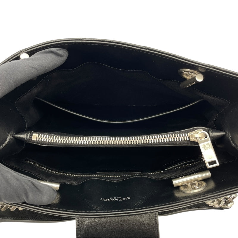 サンローラン SAINT LAURENT ルルチェーンハンドバッグ 502717 ブラック レザー レディース ショルダーバッグ