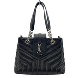 サンローラン SAINT LAURENT ルルチェーンハンドバッグ 502717 ブラック レザー レディース ショルダーバッグ