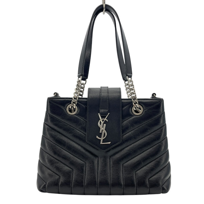 サンローラン SAINT LAURENT ルルチェーンハンドバッグ 502717 ブラック レザー レディース ショルダーバッグ