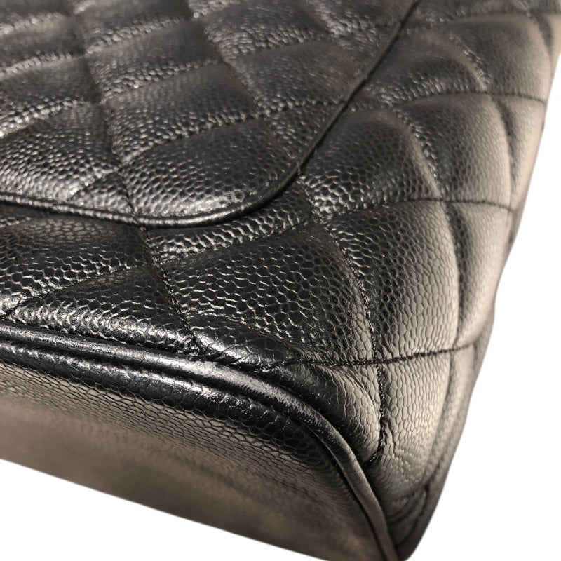 シャネル CHANEL 復刻トート A01804 ブラック キャビアスキン レディース ハンドバッグ