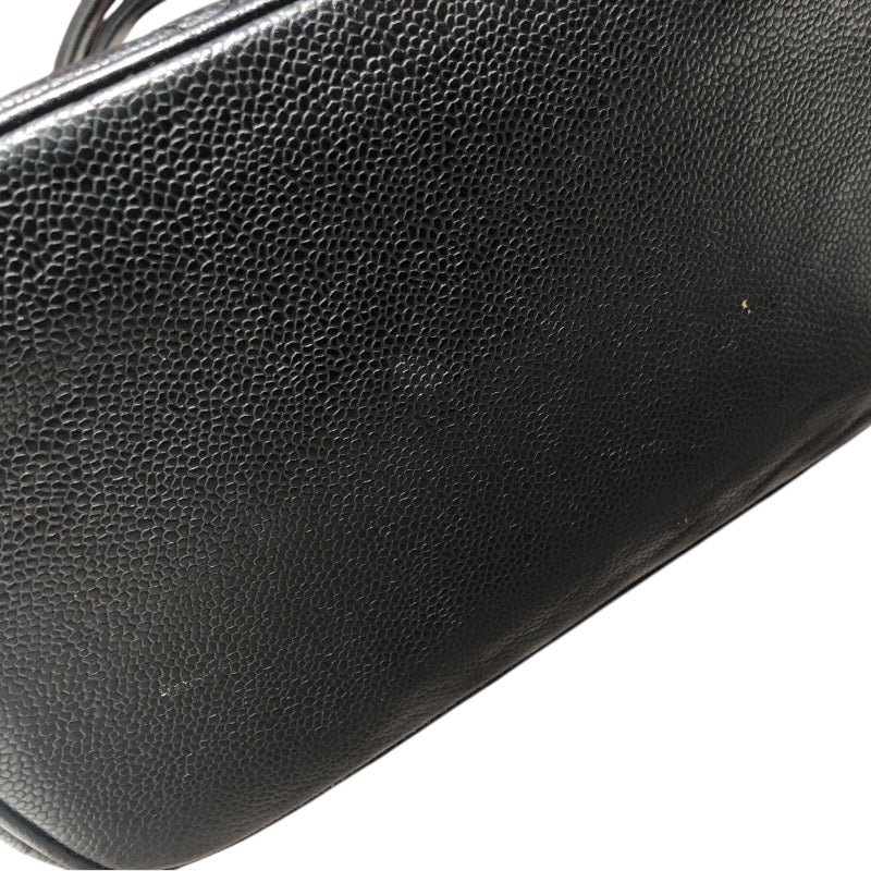 シャネル CHANEL 復刻トート A01804 ブラック キャビアスキン レディース ハンドバッグ