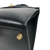 エルメス HERMES ケリー32 外縫い □C刻 ブラック ゴールド金具 ボックスカーフ レディース ハンドバッグ