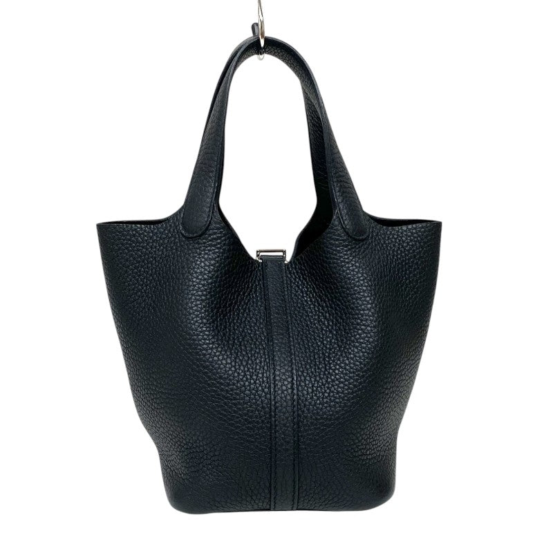 エルメス HERMES ピコタンロックPM Z刻 ブラック シルバー金具 トリヨンクレマンス レディース ハンドバッグ