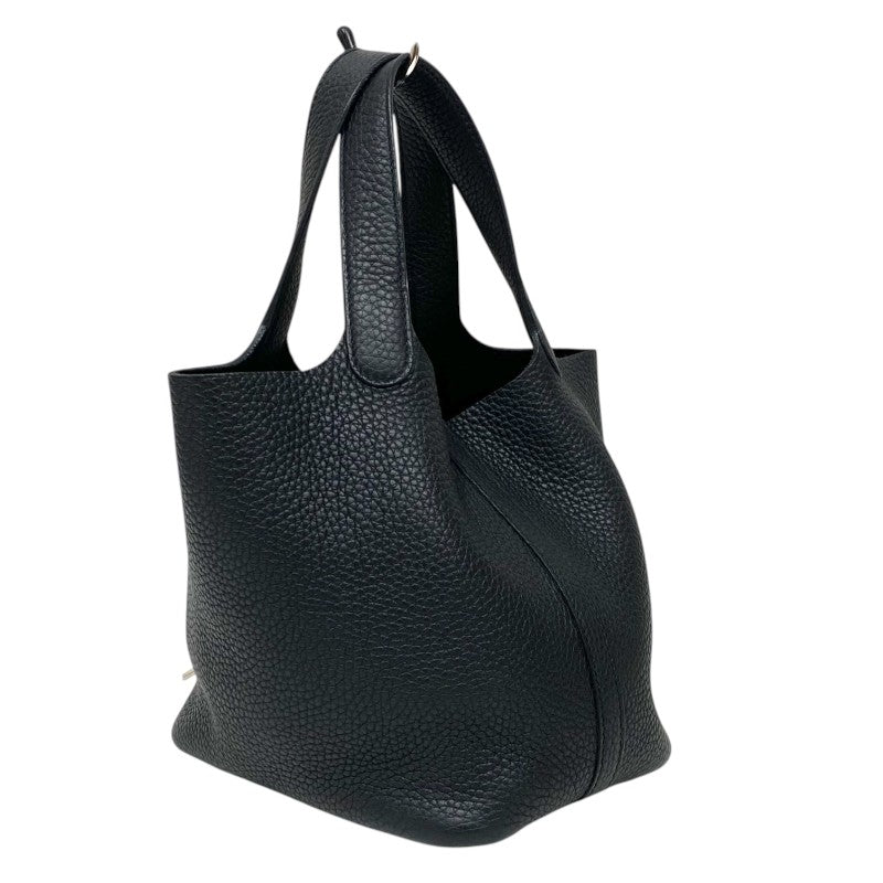 エルメス HERMES ピコタンロックPM Z刻 ブラック シルバー金具 トリヨンクレマンス レディース ハンドバッグ