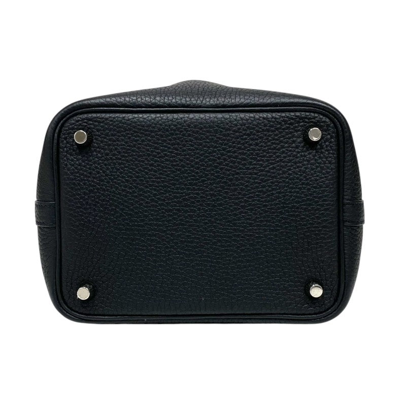 エルメス HERMES ピコタンロックPM Z刻 ブラック シルバー金具 トリヨンクレマンス レディース ハンドバッグ