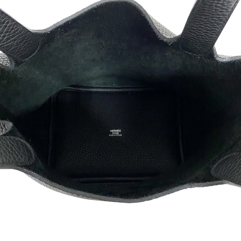 エルメス HERMES ピコタンロックPM Z刻 ブラック シルバー金具 トリヨンクレマンス レディース ハンドバッグ