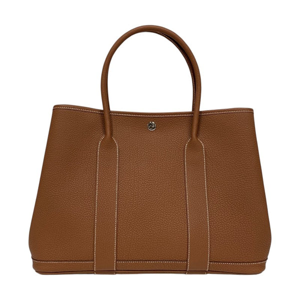 エルメス HERMES ガーデンパーティPM W刻 ゴールド シルバー金具 ネゴンダ レディース トートバッグ