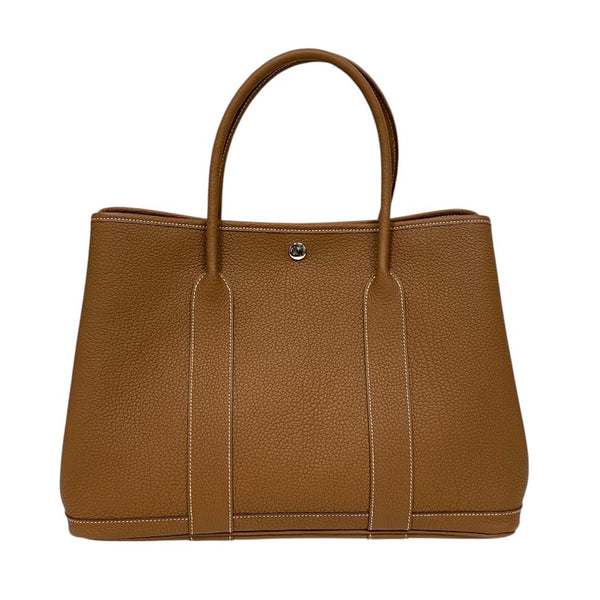 エルメス HERMES ガーデンパーティPM W刻 ゴールド シルバー金具 ネゴンダ レディース トートバッグ