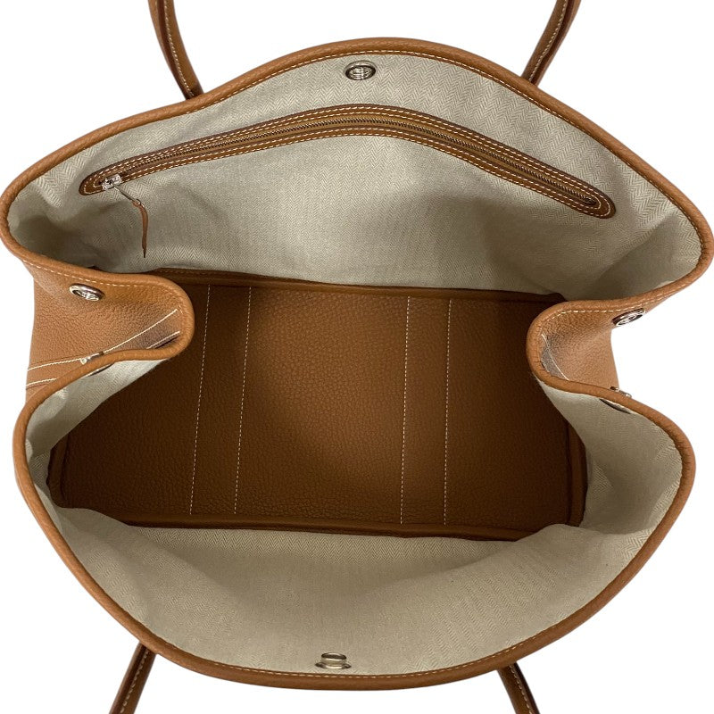 エルメス HERMES ガーデンパーティPM W刻 ゴールド シルバー金具 ネゴンダ レディース トートバッグ